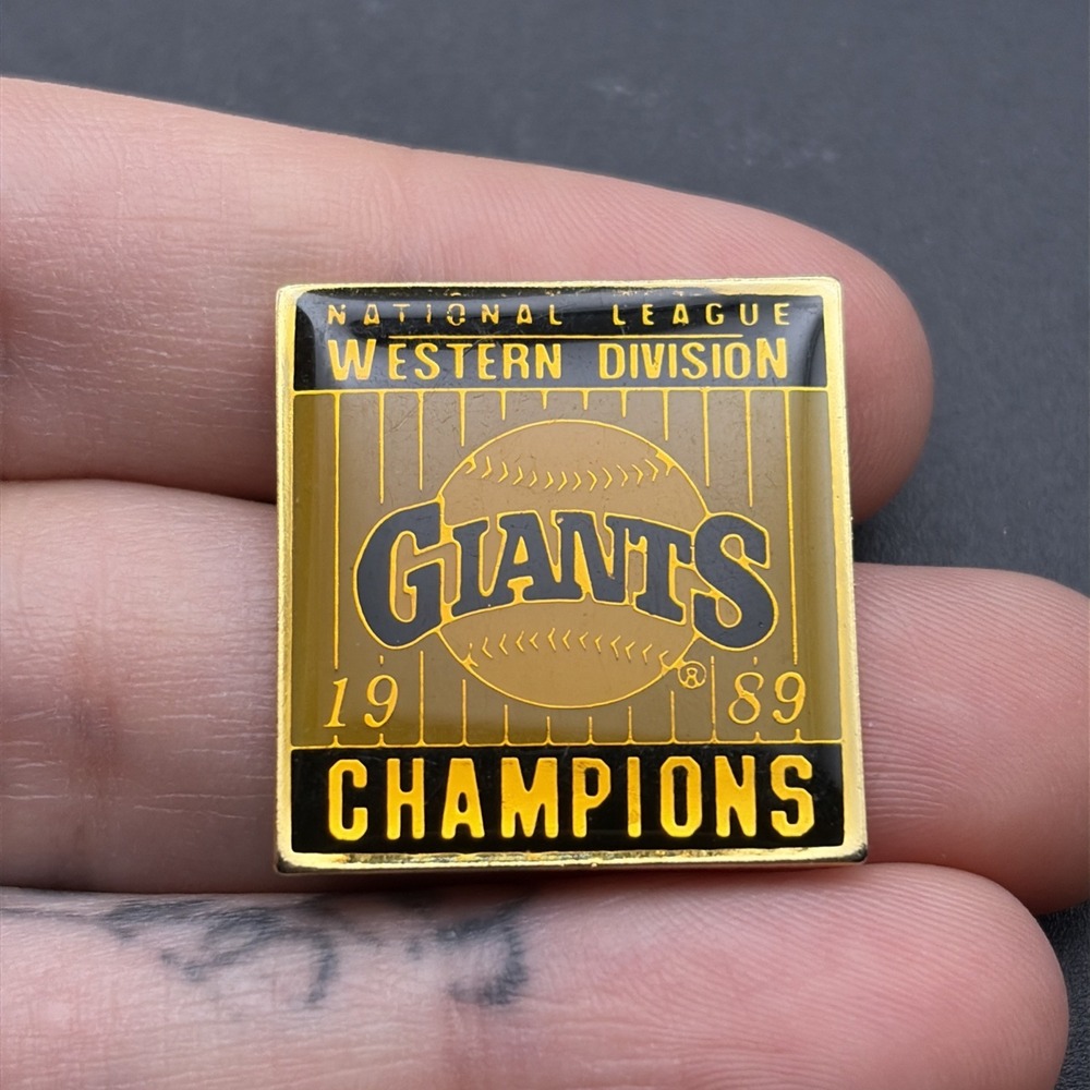 MLB Baseball San Francisco Giants 1989 Western Division Champions Lapel Hat Pin
